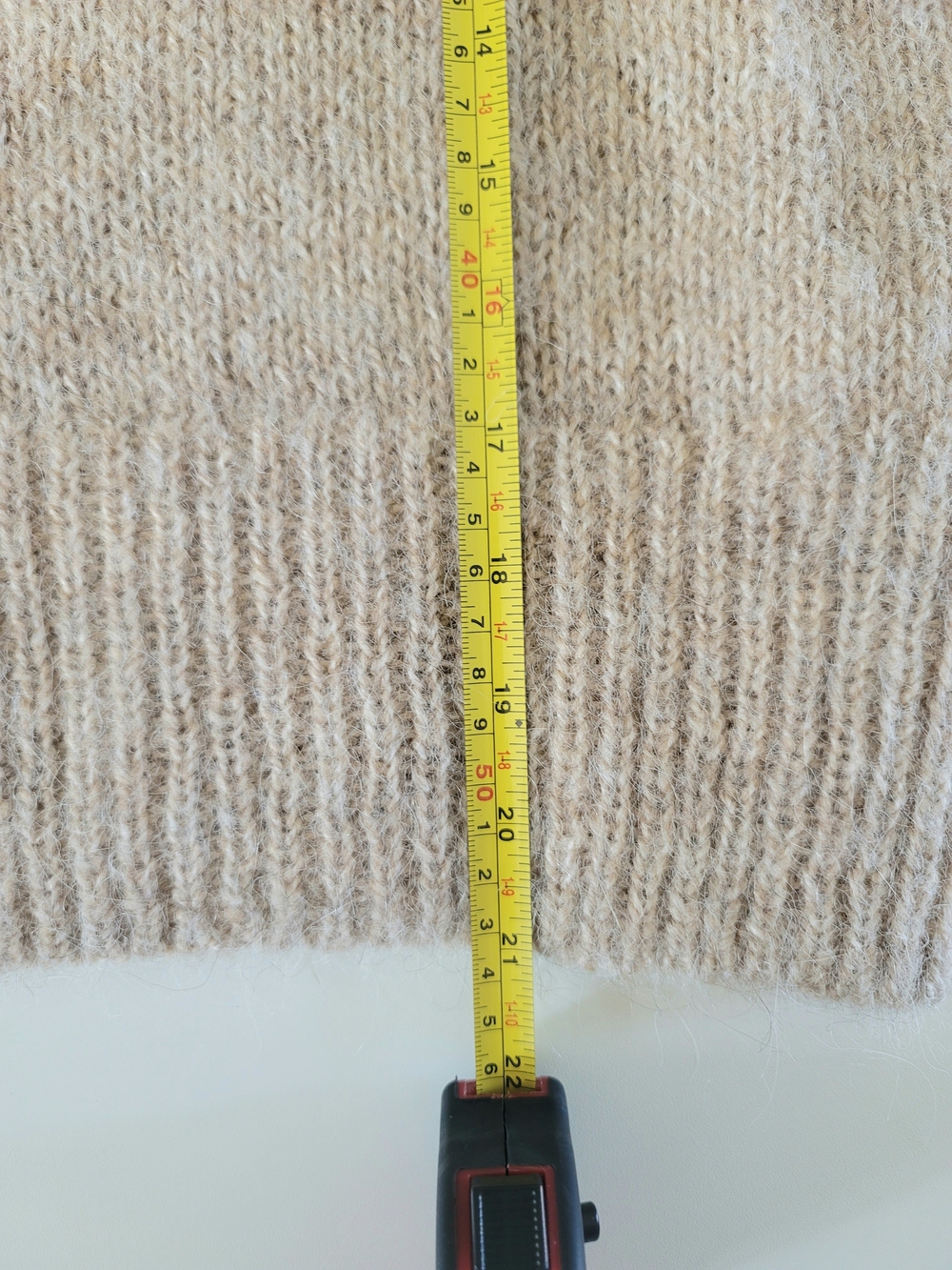 H&M Wool/Alpaca Blend Crew Neck Long Sleeve Taupe Sweater, XS - Picture 6 of 9